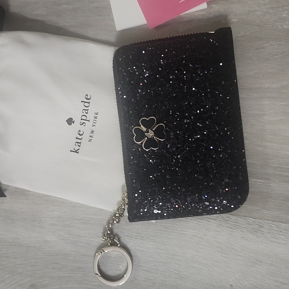 Kate Spade Joeley Black Glimmer Small Satchel and Cardholder - Picture 3 of 13